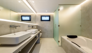 Resa Estates Ibiza villa for sale es Cubells modern heated pool bathroom 1.jpg